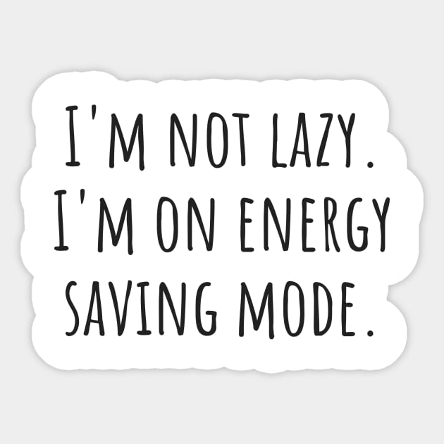 Energy Saving Mode Sticker by ryanmcintire1232